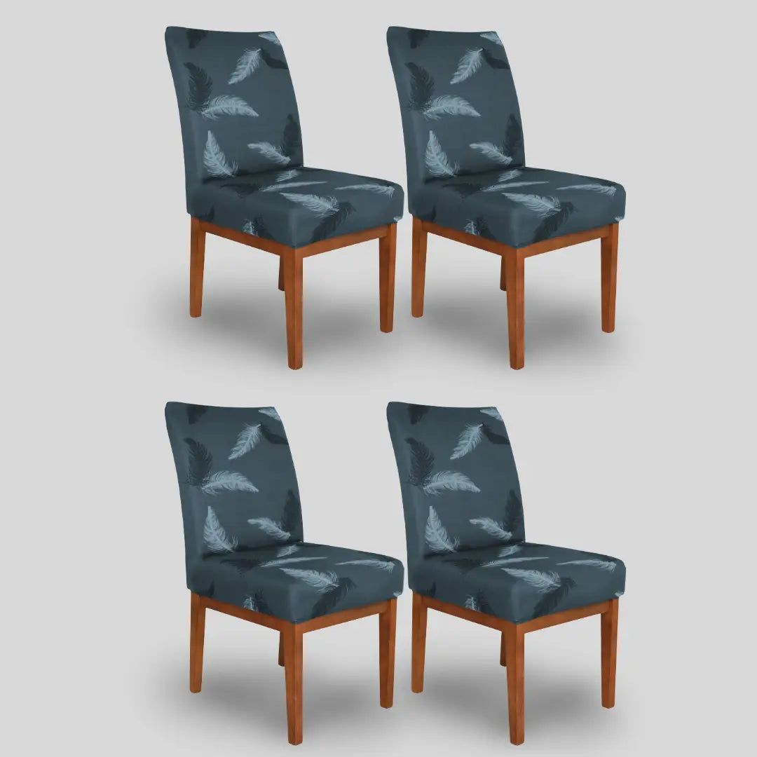 Kit 4 Capa Cadeira Modern Leaf - Oferta Cross