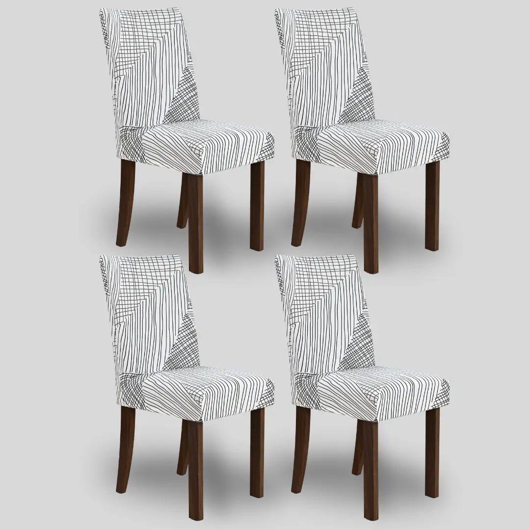 Kit 4 Capa Cadeira Geo Escandinavo - Oferta Cross