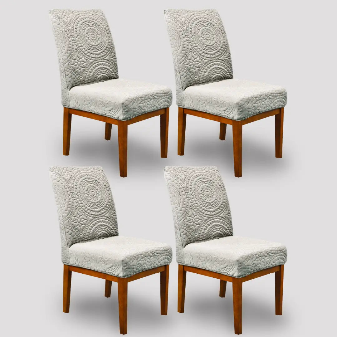 Kit 4 Capa Mandala Cinza Claro - Oferta Cross