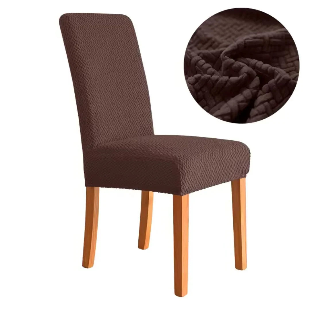 Capa Protetora Cadeira Jacquard - Tabaco