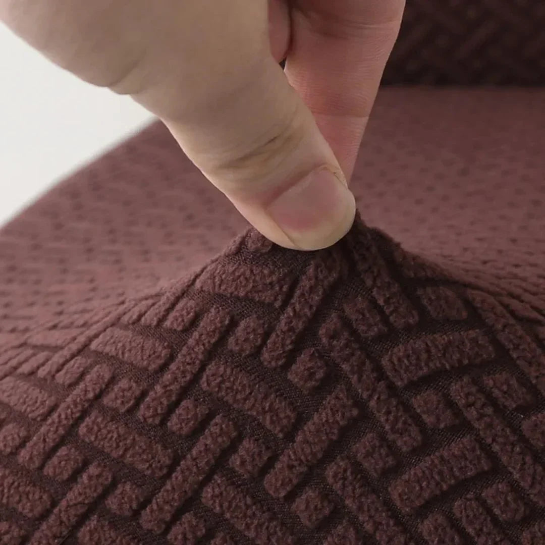 Capa Protetora Cadeira Jacquard - Tabaco