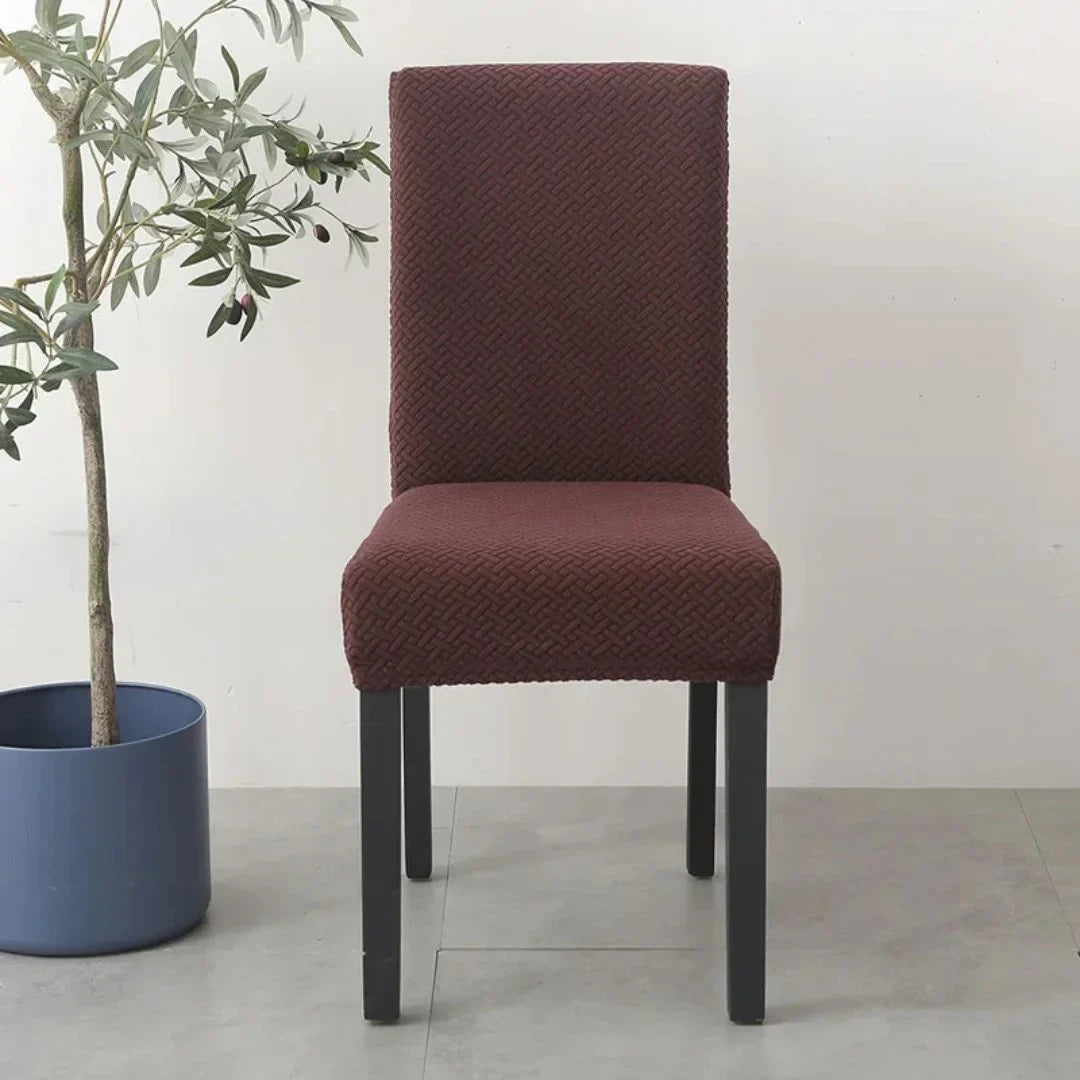 Capa Protetora Cadeira Jacquard - Tabaco