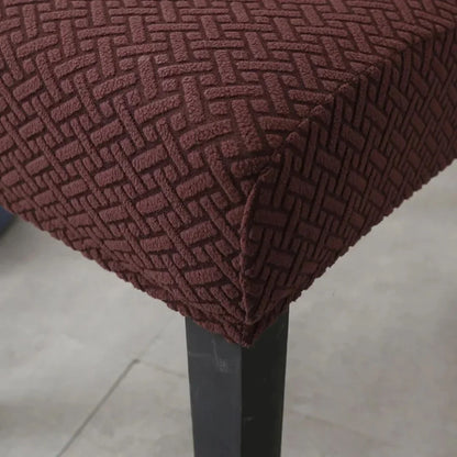 Capa Protetora Cadeira Jacquard - Tabaco