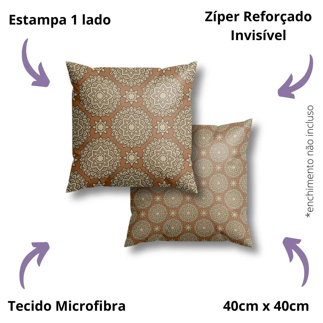 Kit 2 Capas de Almofadas Modern Print - Aura