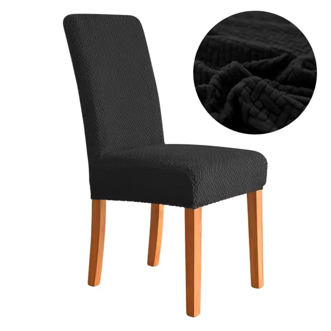 Capa Protetora Cadeira Jacquard - Preto