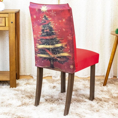 Capa de Cadeira de Natal  - Árvore Natalina