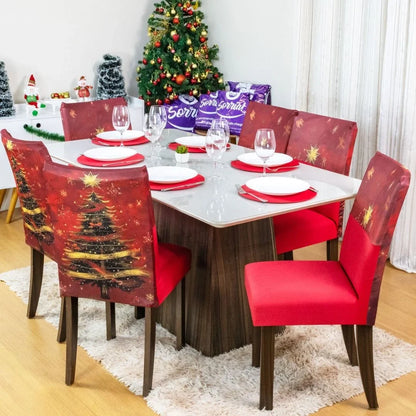 Capa de Cadeira de Natal  - Árvore Natalina