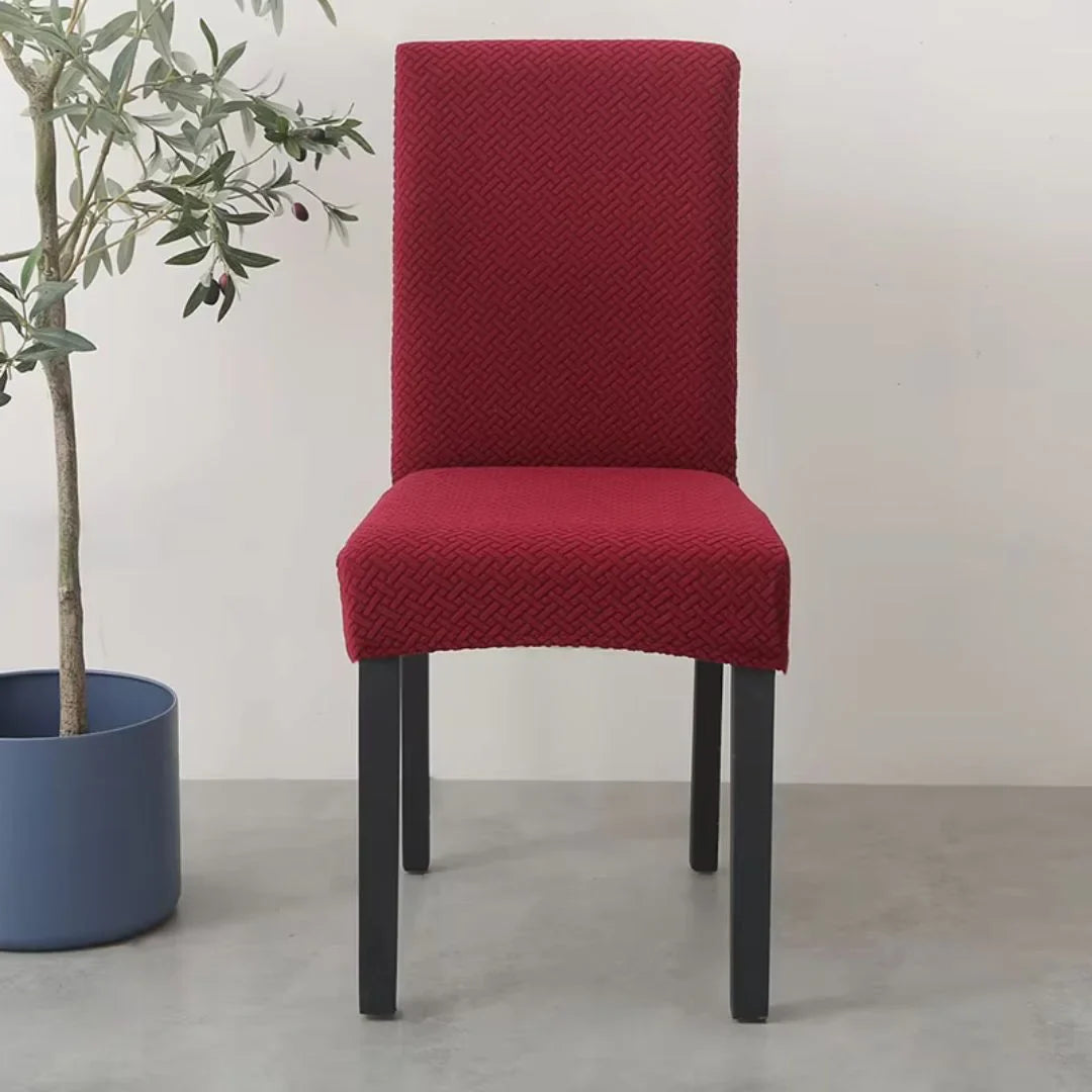 Capa Protetora Cadeira Jacquard - Marsala