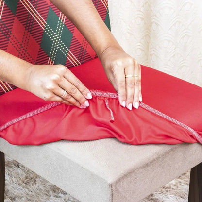 Capa de Cadeira de Natal  - Charme Natalino