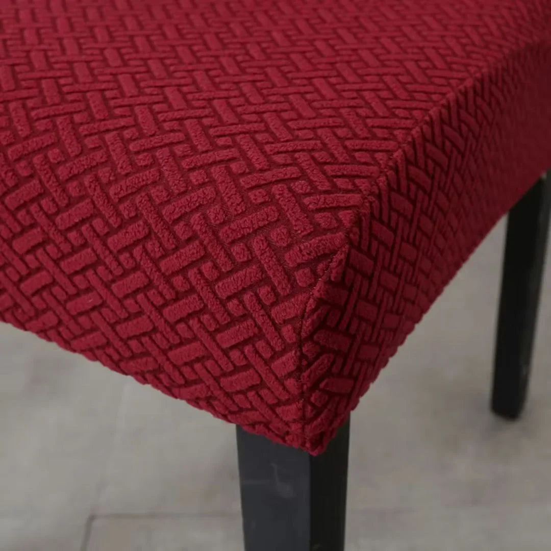 Capa Protetora Cadeira Jacquard - Marsala