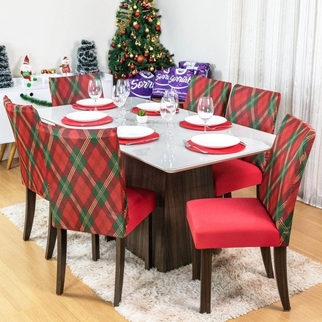 Capa de Cadeira de Natal  - Charme Natalino