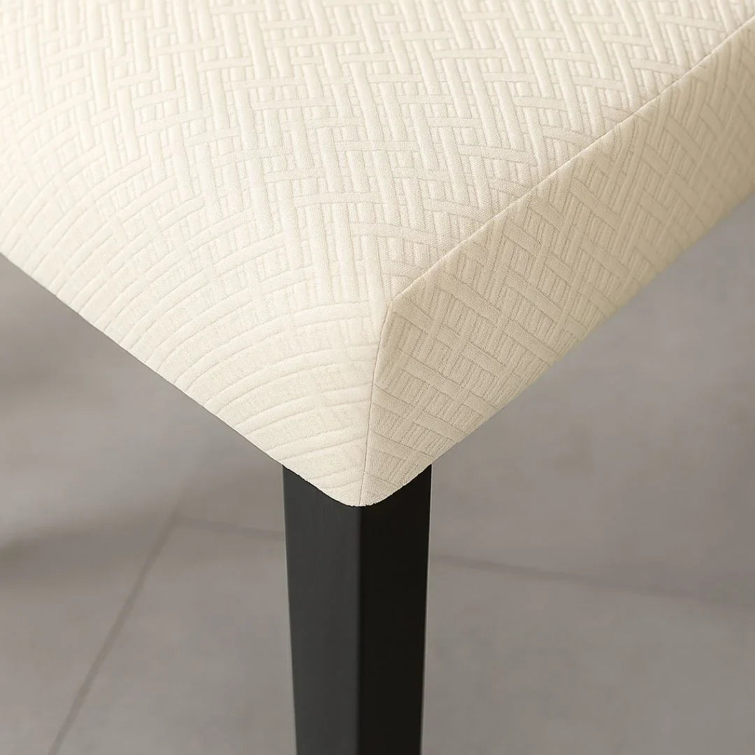 Capa Protetora Cadeira Jacquard - Creme