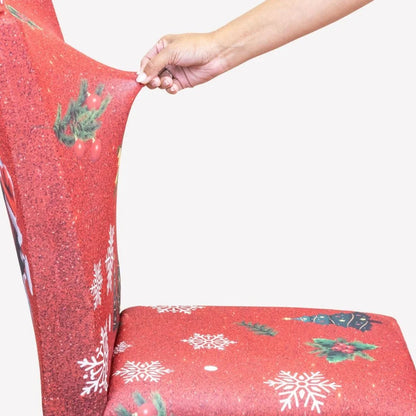 Capa de Cadeira de Natal  - Bom Noel