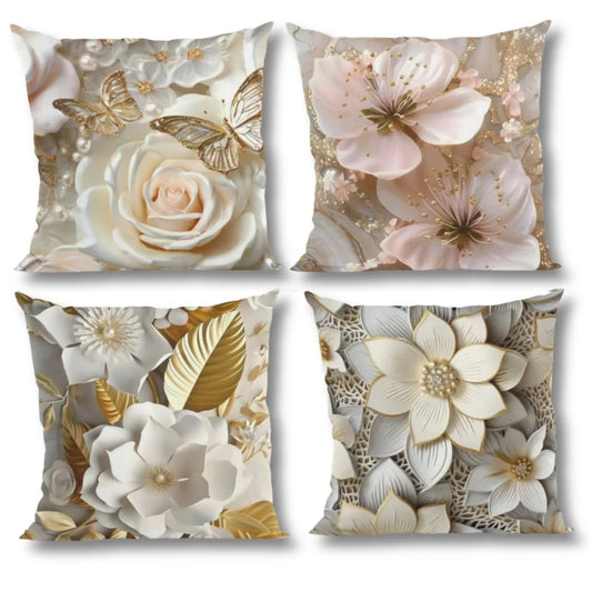 Kit 4 Capas de Almofadas Modern Print - Serenata