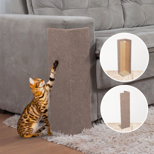 Arranhador Gato Protetor de Sofá Kit 2 - Bege