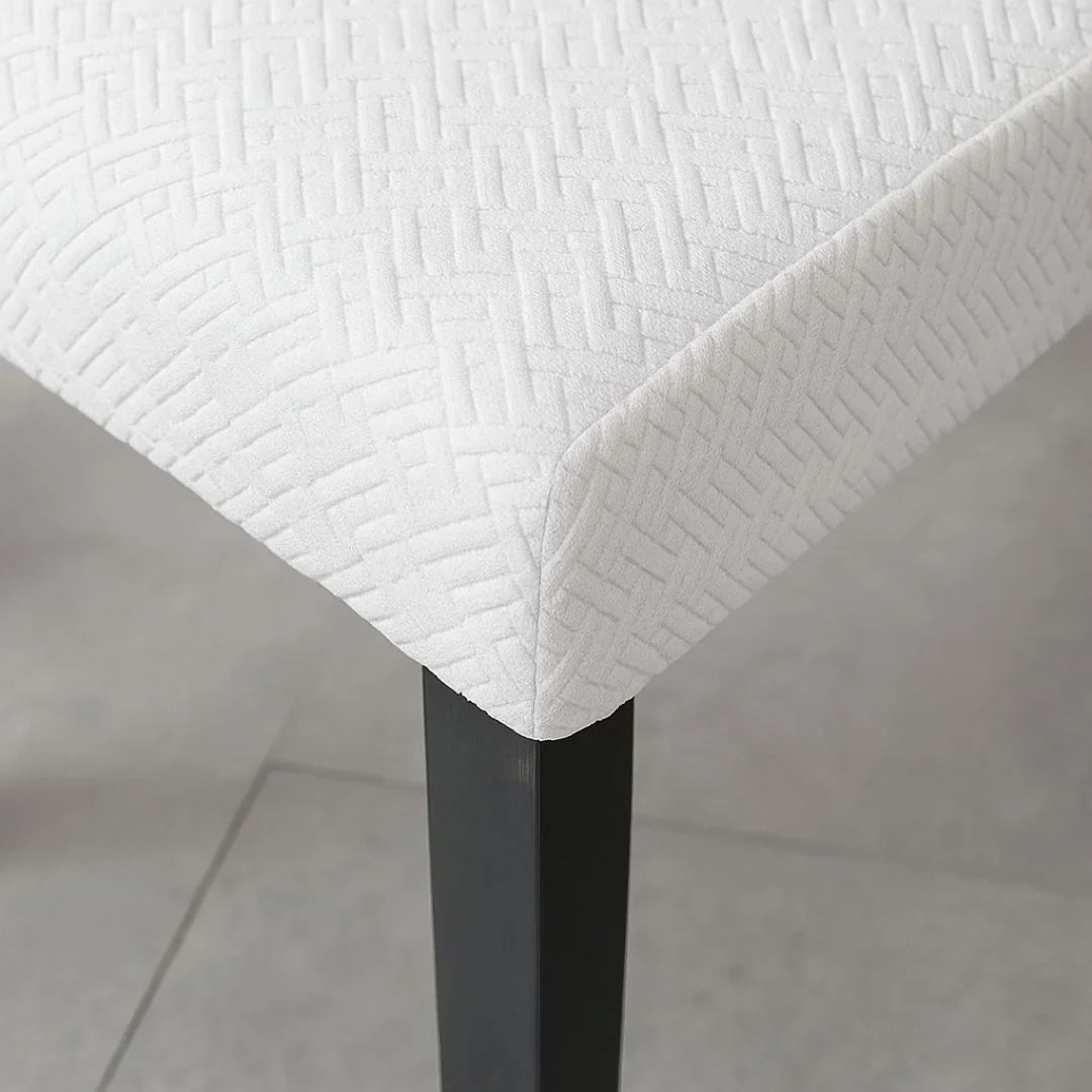 Capa Protetora Cadeira Jacquard - Branco