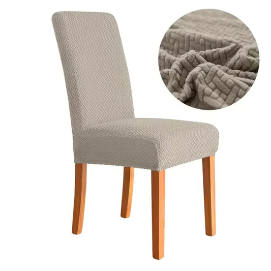 Capa Protetora Cadeira Jacquard - Caqui