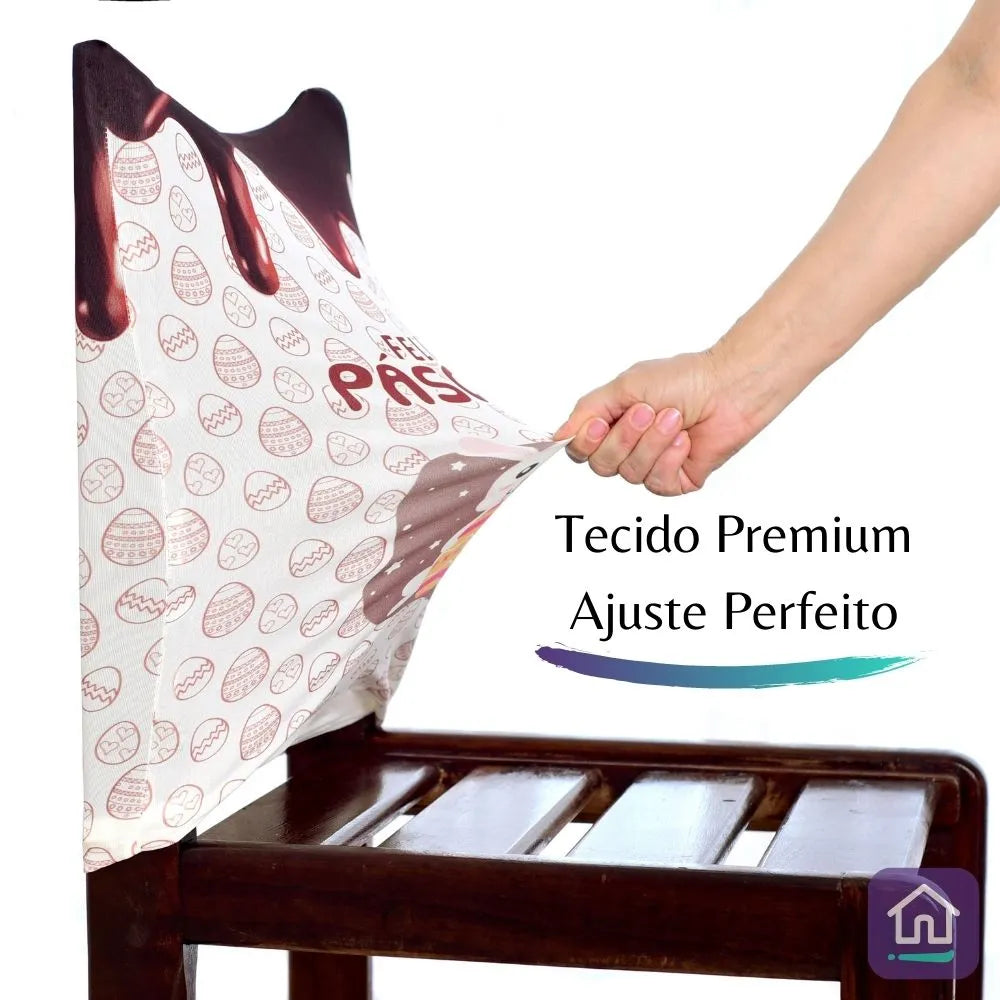 Capa para Encosto de Cadeira - Coelho Feliz