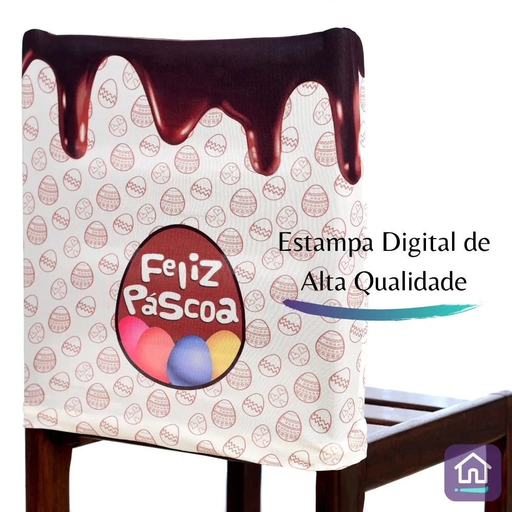 Capa para Encosto de Cadeira - Coelho Feliz