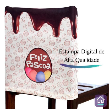 Capa para Encosto de Cadeira - Coelho Feliz