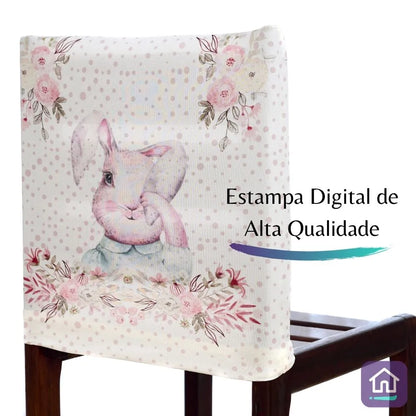 Capa para Encosto de Cadeira - Coelhinho
