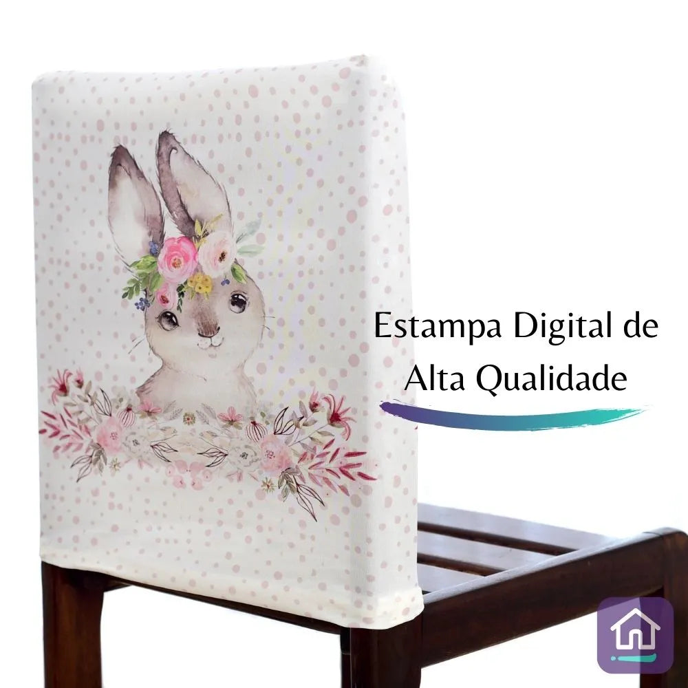 Capa para Encosto de Cadeira - Feliz Páscoa