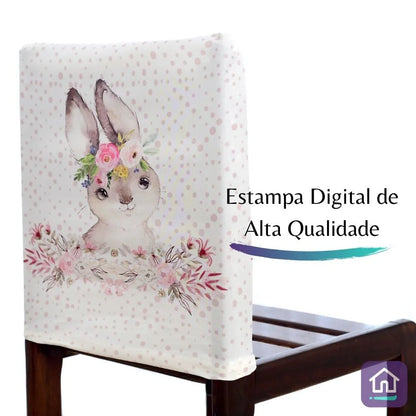 Capa para Encosto de Cadeira - Feliz Páscoa