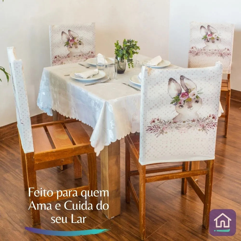 Capa para Encosto de Cadeira - Feliz Páscoa