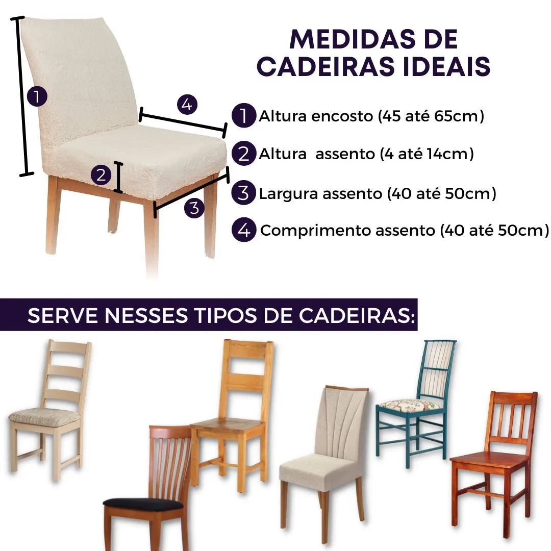 Capa Cadeira Confort Max - Creme