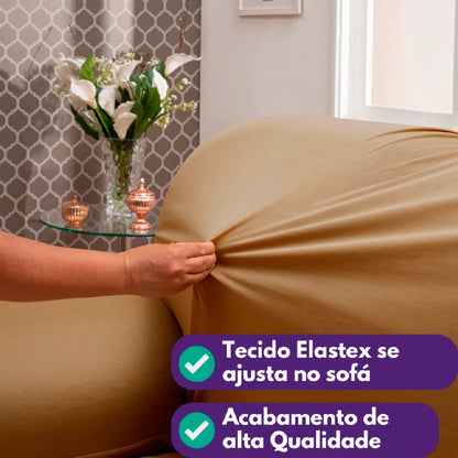 Capa de Sofá Elastex - Caramelo