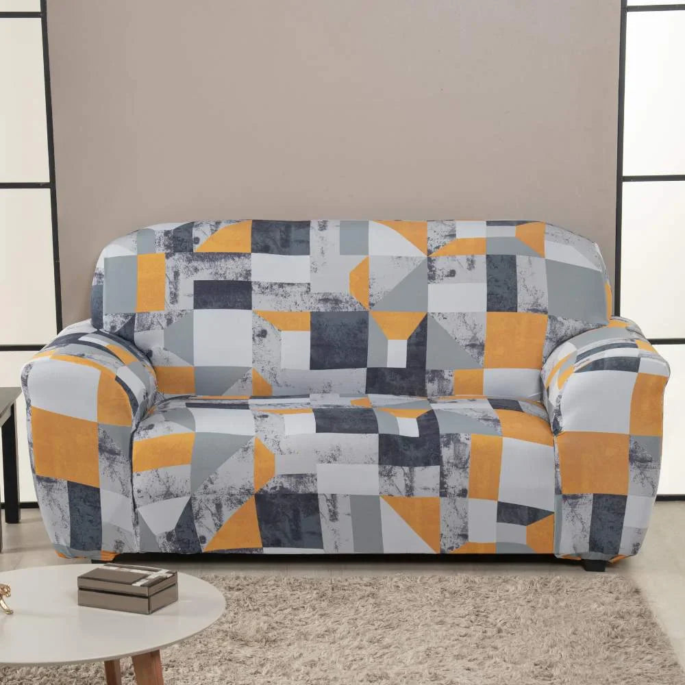 Capa de Sofá Elastex - Mármore Cinza