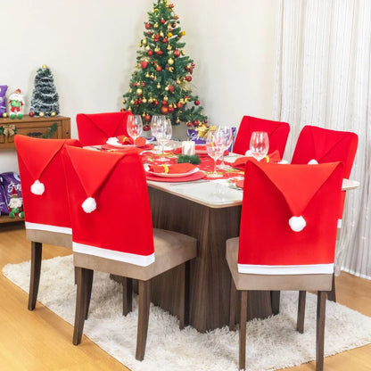 Capa Encosto Cadeira Natal Elastex - Gorro Noel