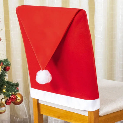 Capa Encosto Cadeira Natal Elastex - Gorro Noel