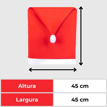 Capa Encosto Cadeira Natal Elastex - Gorro Noel