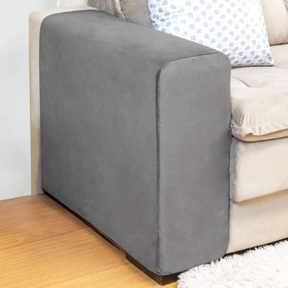 Capa para Braço de Sofá Suede Confort  Kit 2 - Cinza Chumbo