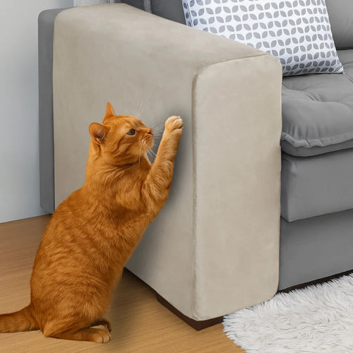 Capa para Braço de Sofá Suede Confort  Kit 2 - Creme