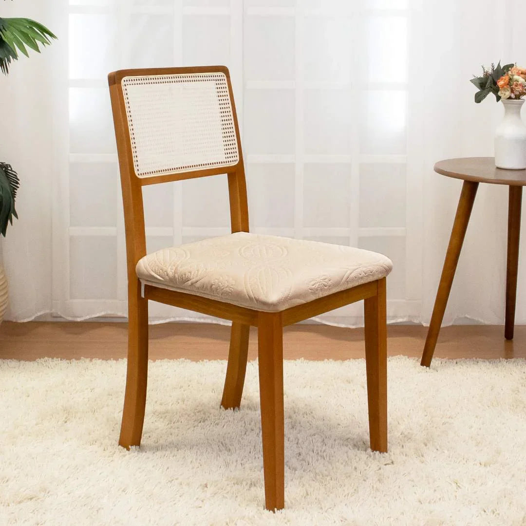 Capa Assento Cadeira Arranhão Gato Acolchoada - Avelã