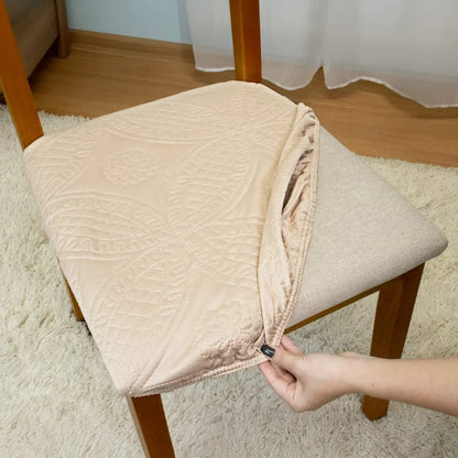 Capa Assento Cadeira Arranhão Gato Acolchoada - Avelã