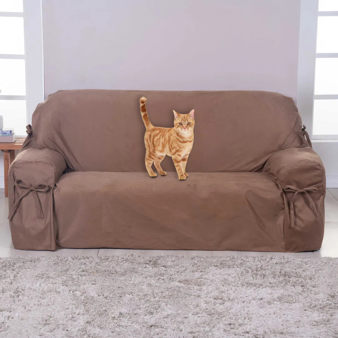 Capa de Sofá Anti Arranhão - Caramelo