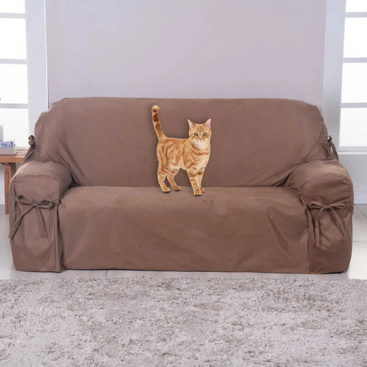 Capa de Sofá Anti Arranhão - Caramelo