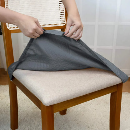 Capa Assento Cadeira Arranhão Gato Acolchoada - Chumbo