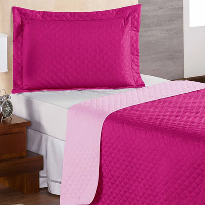 Cobre Leito Luxo Pati Rosa e Pink - Solteiro