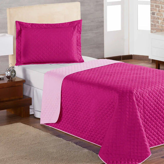 Cobre Leito Luxo Pati Rosa e Pink - Solteiro