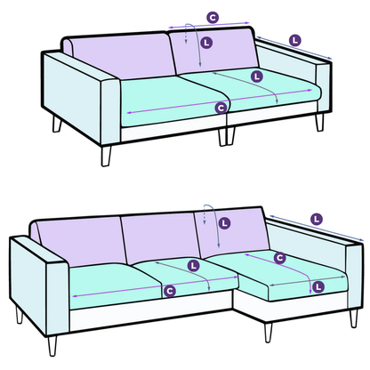 Capa Protetora Para Sofá Tweed - Avelã