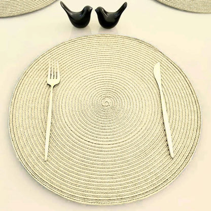 Jogo Americano Redondo Sousplat Impermeável - Avelã