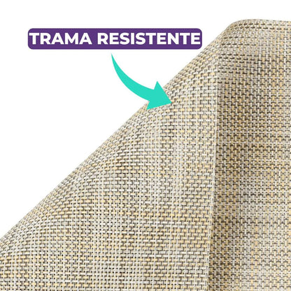 Jogo Americano Retangular Dupla Face Impermeável -   Mescla Avelã