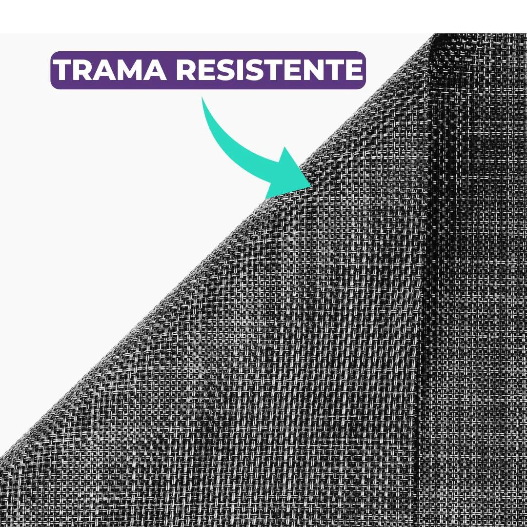 Jogo Americano Retangular Dupla Face Impermeável - Mescla Chumbo