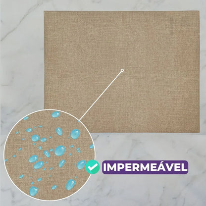 Jogo Americano Tecido Impermeável - Linho