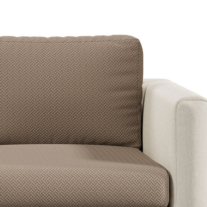 Capa de Sofá de Canto Classic Jacquard - Cappuccino