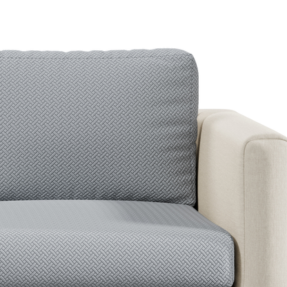 Capa de Sofá de Canto Classic Jacquard - Cinza Claro